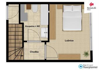 Pronájem bytu 2+kk 53 m2 Mezitraťová, Praha