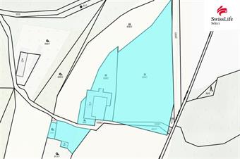 Prodej stavebního pozemku 6596 m2, Trpísty