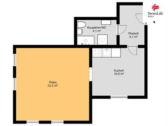 Prodej bytu 1+1 41 m2 Horská, Trutnov