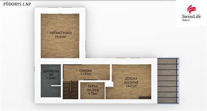 Prodej rodinného domu 125 m2 Kralupská, Úžice