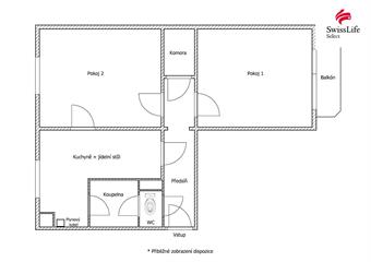 Prodej bytu 2+1 58 m2, Větrný Jeníkov
