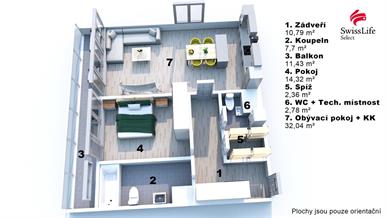 Prodej bytu 2+kk 66 m2 Otopašská, Praha