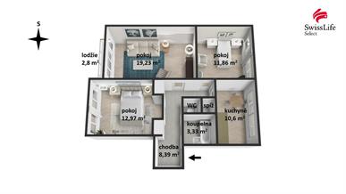 Prodej bytu 3+1 68 m2 Schöllhornova, Třebíč