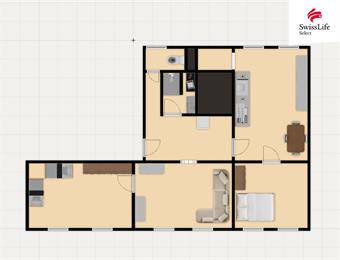 Prodej bytu 3+1 97 m2 Dolní, Dalovice