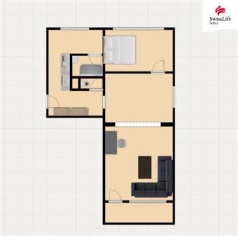 Prodej bytu 3+kk 62 m2 Sídliště, Toužim