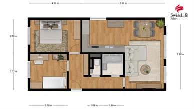 Pronájem bytu 3+kk 66 m2 Na Výsluní, Neratovice