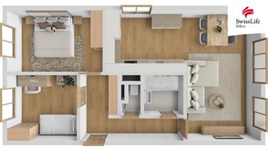 Pronájem bytu 3+kk 66 m2 Na Výsluní, Neratovice