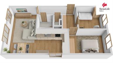 Pronájem bytu 3+kk 66 m2 Na Výsluní, Neratovice