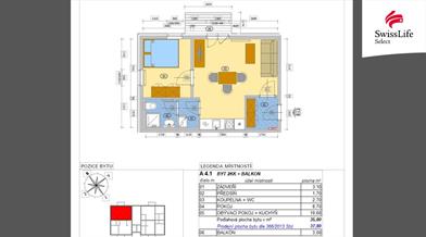 Pronájem bytu 2+kk 38 m2 Pojmannova, Polná