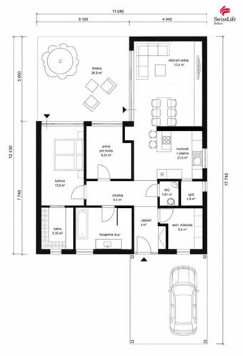 Prodej rodinného domu 90 m2, Stošíkovice na Louce