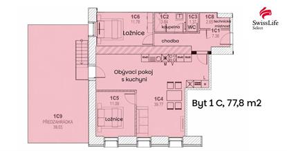Prodej bytu 3+kk 78 m2, Mladé Buky