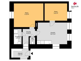 Prodej bytu 2+1 60 m2, Smiřice