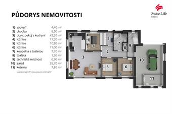 Prodej rodinného domu 131 m2, Vlčice