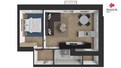 Pronájem bytu 2+kk 44 m2 Renneská třída, Brno