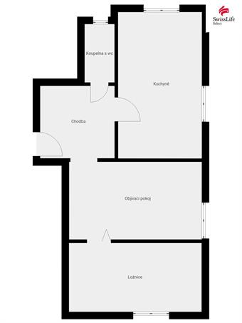 Pronájem bytu 2+1 46 m2 E. Beneše, Polička