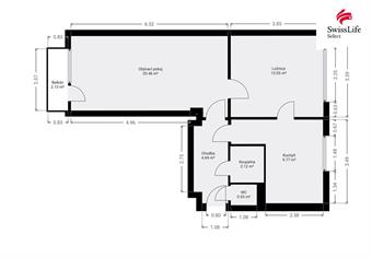 Prodej bytu 2+1 53 m2 Návětrná, Ústí nad Labem