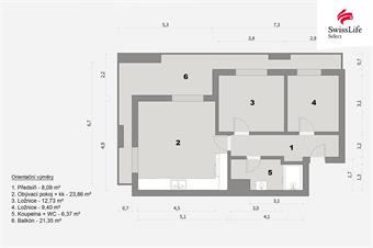 Prodej bytu 3+kk 60 m2 Nad úžlabinou, Praha