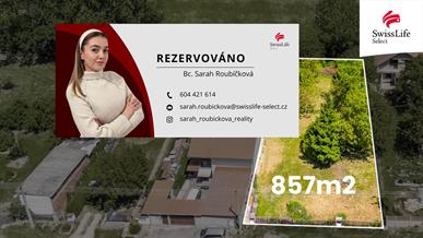 Prodej stavebního pozemku 857 m2 Benátky