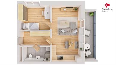 Prodej bytu 2+kk 49 m2, Hořice