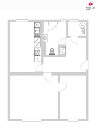 Pronájem bytu 2+1 54 m2 K Jídelně, Rtyně v Podkrkonoší