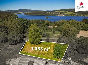 Prodej stavebního pozemku 1035 m2, Lipno nad Vltavou