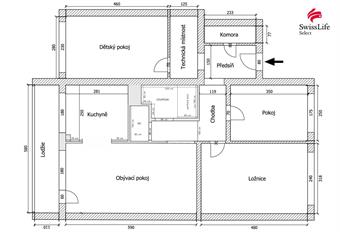 Prodej bytu 4+1 83 m2 Česká, Most