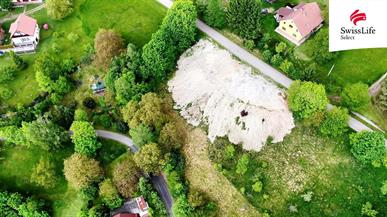 Prodej stavebního pozemku 2577 m2, Osečnice