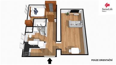 Pronájem bytu 2+1 55 m2 Tělocvičná, Plzeň