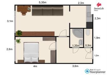 Prodej bytu 2+kk 45 m2 Klukovická, Praha