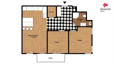 Prodej bytu 3+kk 66 m2, Vochov