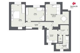 Prodej bytu 3+1 80 m2 8. listopadu, Praha