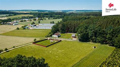 Prodej stavebního pozemku 1100 m2, Ústrašice