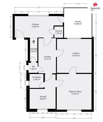 Prodej vícegeneračního domu 131 m2 Jos. Šebesty, Pečky