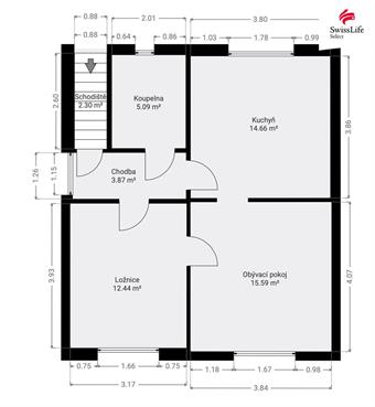 Prodej vícegeneračního domu 131 m2 Jos. Šebesty, Pečky