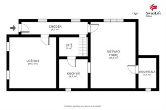 Prodej rodinného domu 100 m2, Zalešany