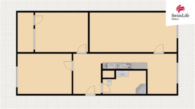 Prodej bytu 3+1 77 m2 Dlouhá, Horní Slavkov