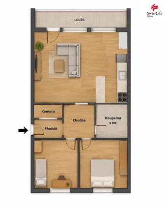 Prodej bytu 3+kk 73 m2 Šachetní, Příbram