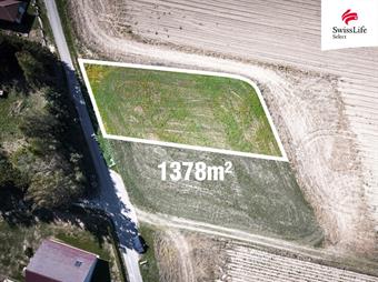 Prodej stavebního pozemku 1378 m2, Popelín