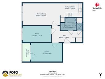 Prodej bytu 3+kk 66 m2 Šimonova, Praha