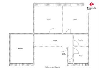 Prodej bytu 3+1 100 m2 Valečov, Okrouhlice