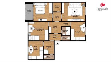 Prodej bytu 4+1 82 m2 Strážnická, Plzeň