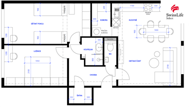 Prodej bytu 3+kk 78 m2 Ortenovo náměstí, Praha