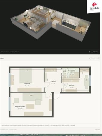 Prodej bytu 2+1 65 m2 Zábělská, Plzeň