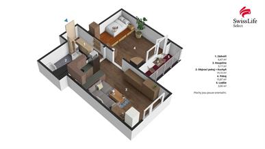 Prodej bytu 2+kk 45 m2 třída Edvarda Beneše, Hradec Králové