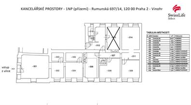 Pronájem obchodního prostoru 151 m2 Rumunská, Praha